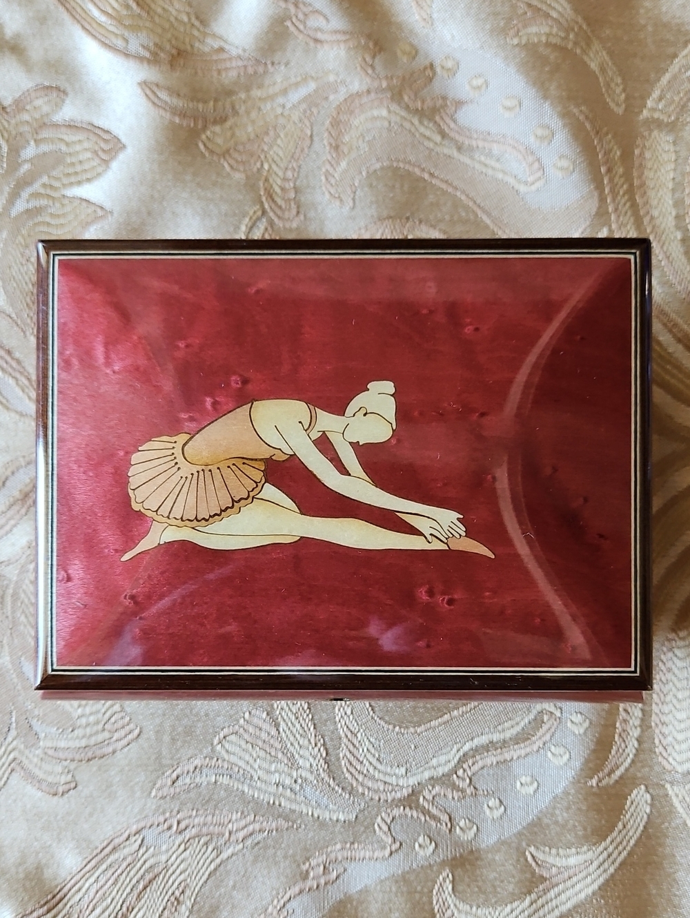 Vintage Reuge Swiss Music Box – "Once Upon A Dream" Sleeping Beauty Ballerina